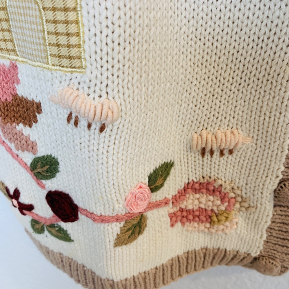Vintage Alexa Grace Embroidered Sweater Cardigan Womens Large Cottagecore Floral - Picture 12 of 16
